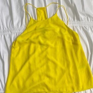 Yellow sheer tank.